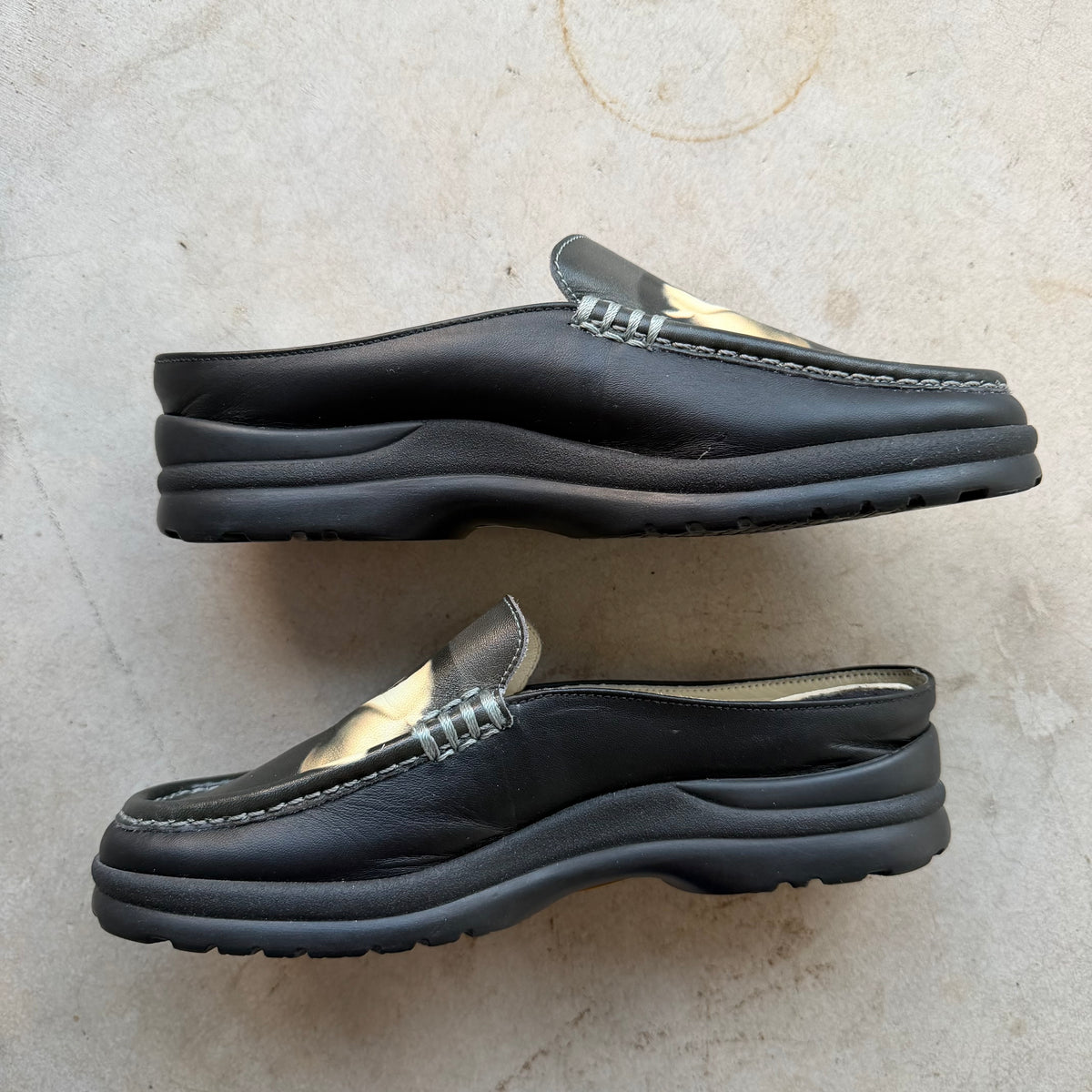 Icon Black Loafers featuring The Kiss size 6