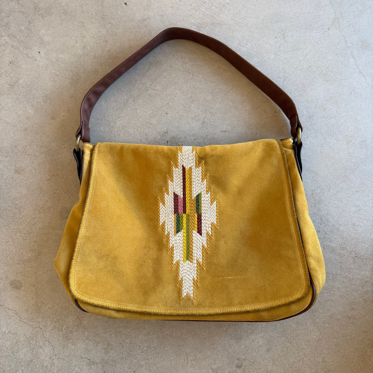 Donald Pliner Couture Southwestern Suede Shoulder Bag