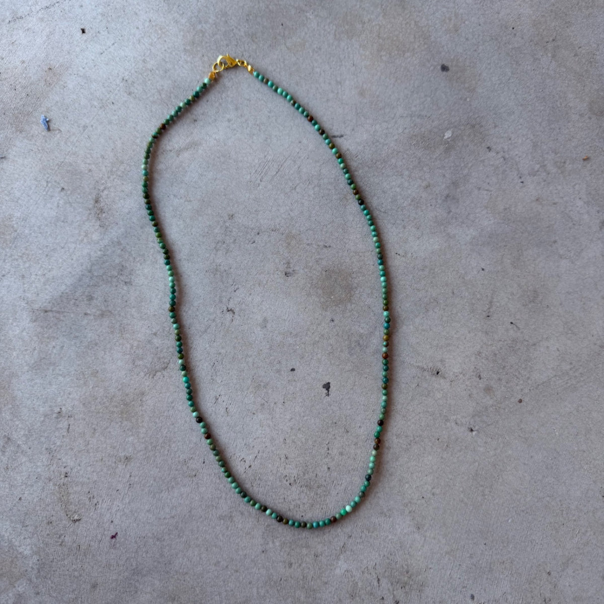 Alex Beaded howlite necklace 21” Green