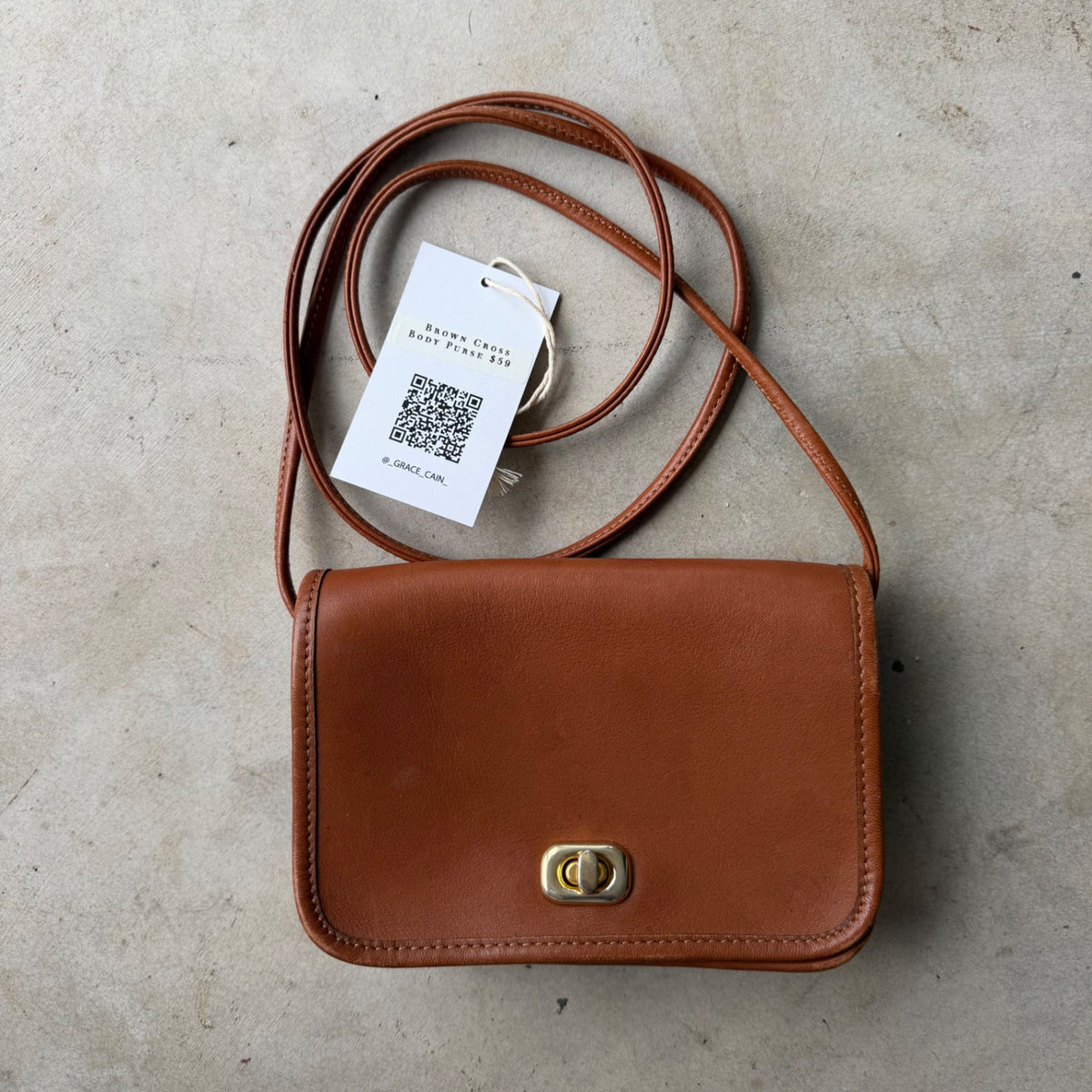 Grace & Cain Crossbody Bag One Size Brown