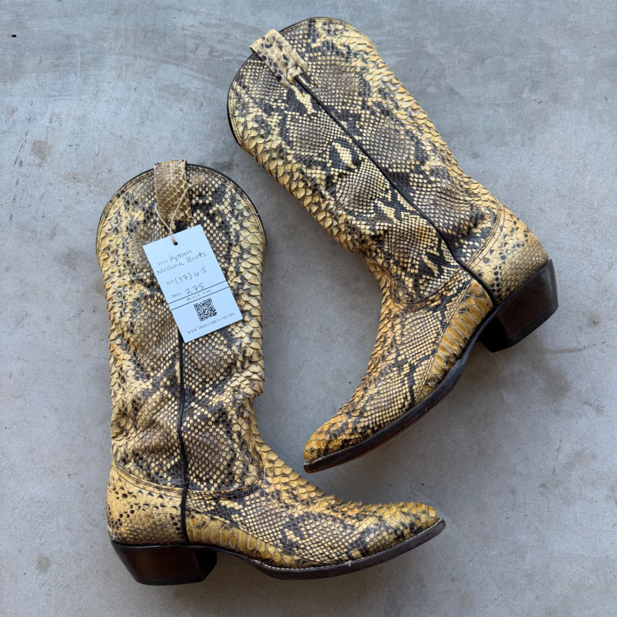 Nocona Boots 6.5 Tan / Yellow / Black