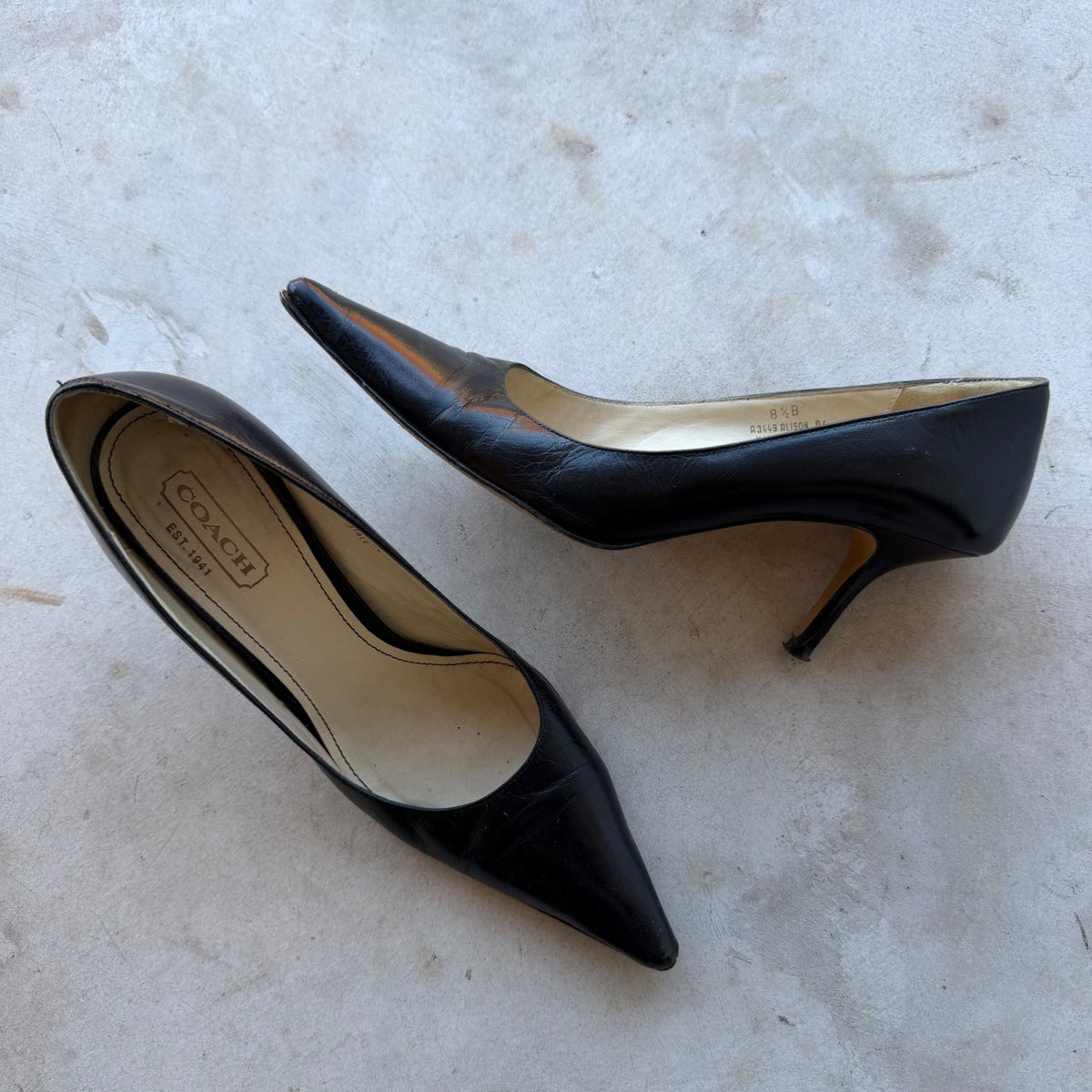 Vintage Coach “Alison” Pumps 8.5B Black