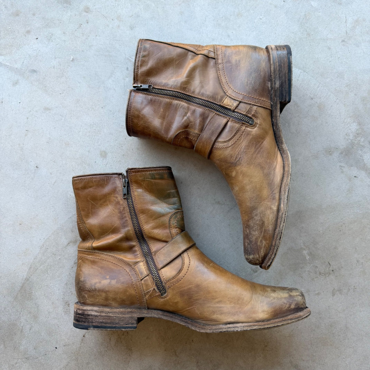 Vintage Frye Engineer Boots 13 Brown
