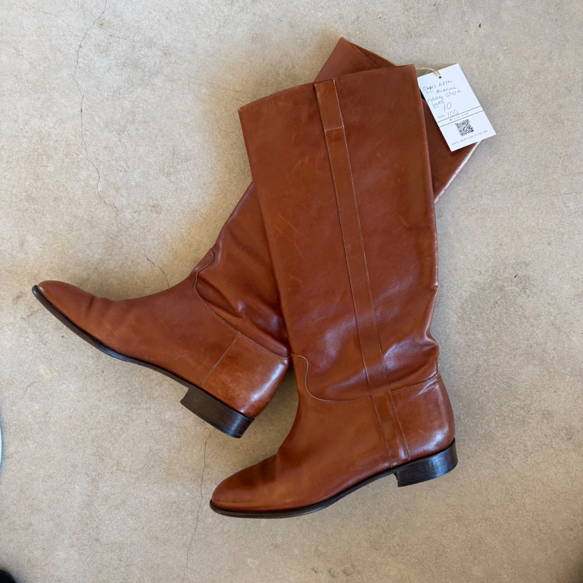 Saks Fifth Avenue Boots 10 Brown