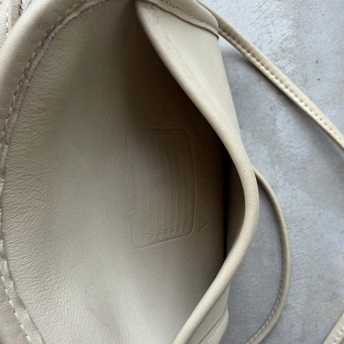 Vintage Coach Abbie Zip Crossbody Bag Bone Leather Shoulder Bag
