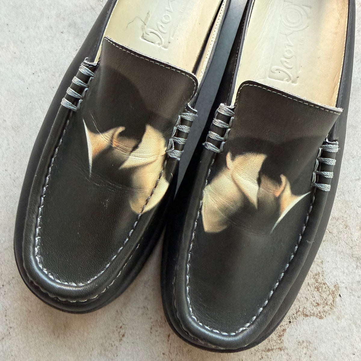 Icon Black Loafers featuring The Kiss size 6
