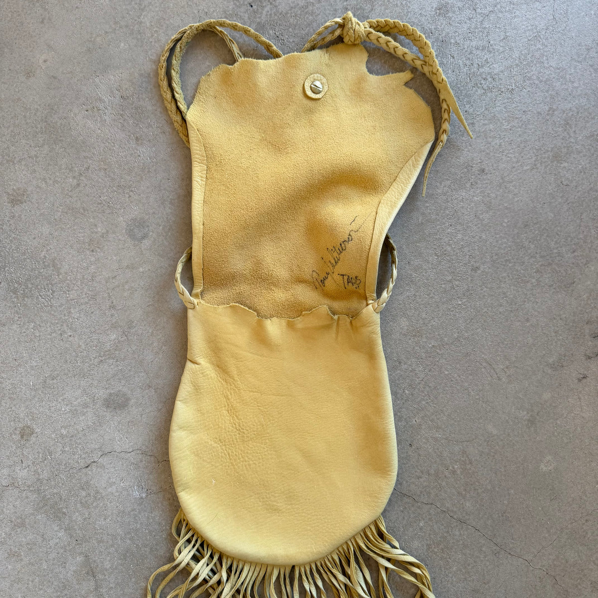 Handmade Buckskin Crossbody with Fringe