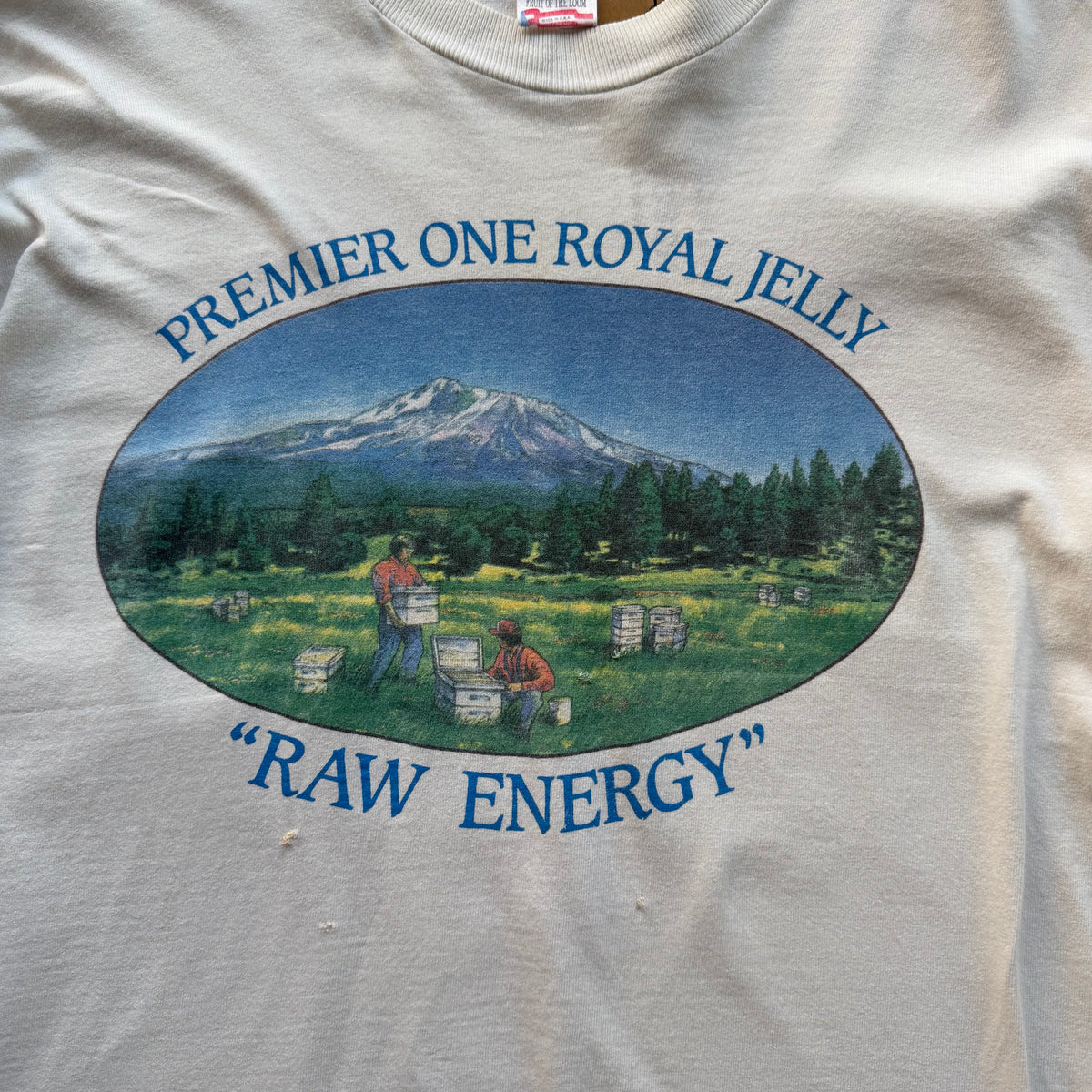 Vintage Premier One Royal Jelly “Raw Energy” Honey long-sleeve graphic shirt
