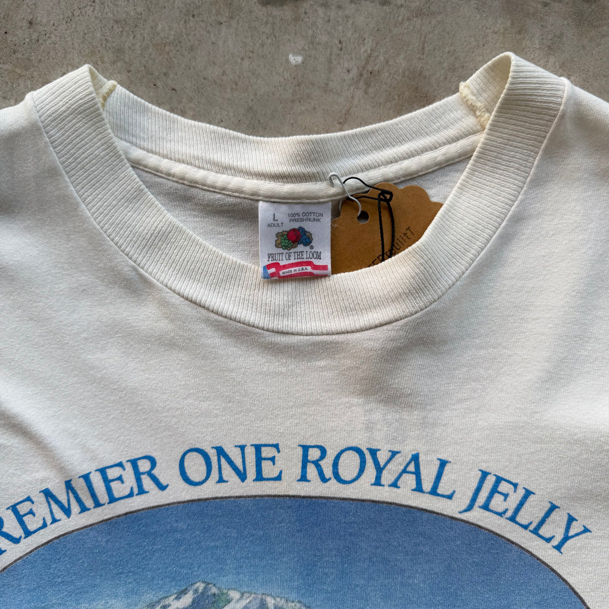Vintage Premier One Royal Jelly “Raw Energy” Honey long-sleeve graphic shirt