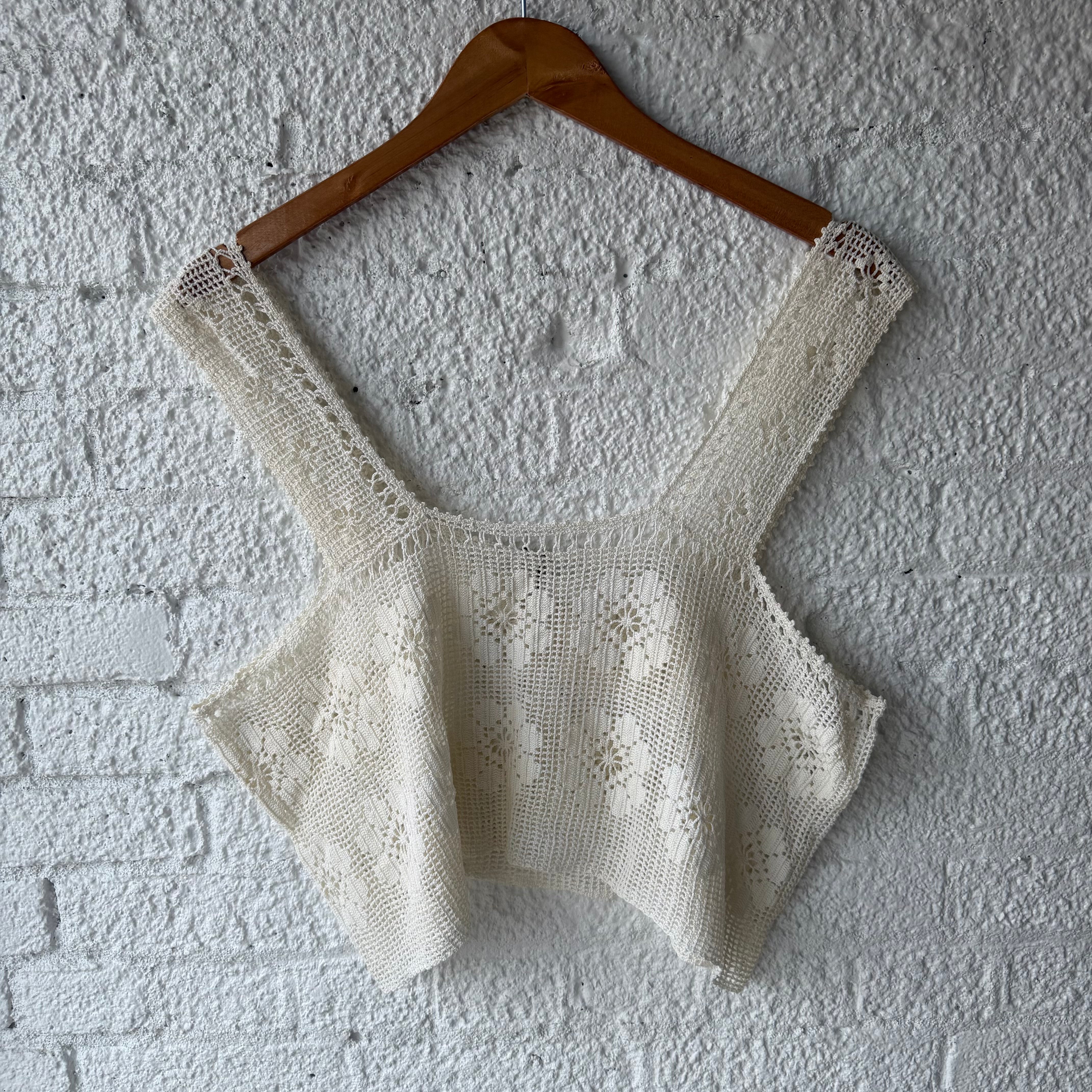 Crochet Vintage Crop Tank